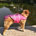 Gilet de sauvetage Aid pour chien avec bouton imprimé en forme de requin